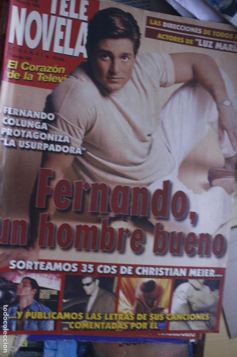Coleccionismo de revistas y peri&oacute;dicos: TELE NOVELA SEMANAL N&ordm; 309 FERNANDO COLUNGA 1999 - FERNANDO CARRILLO UN HOMBRE BUENO