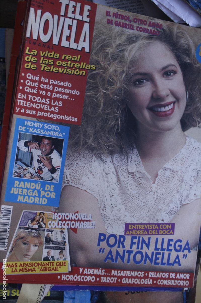 Coleccionismo de revistas y peri&oacute;dicos: TELE NOVELA SEMANAL N&ordm; 26 ANDREA DEL BOCA EL SECRETO DE MIRIAM 1993
