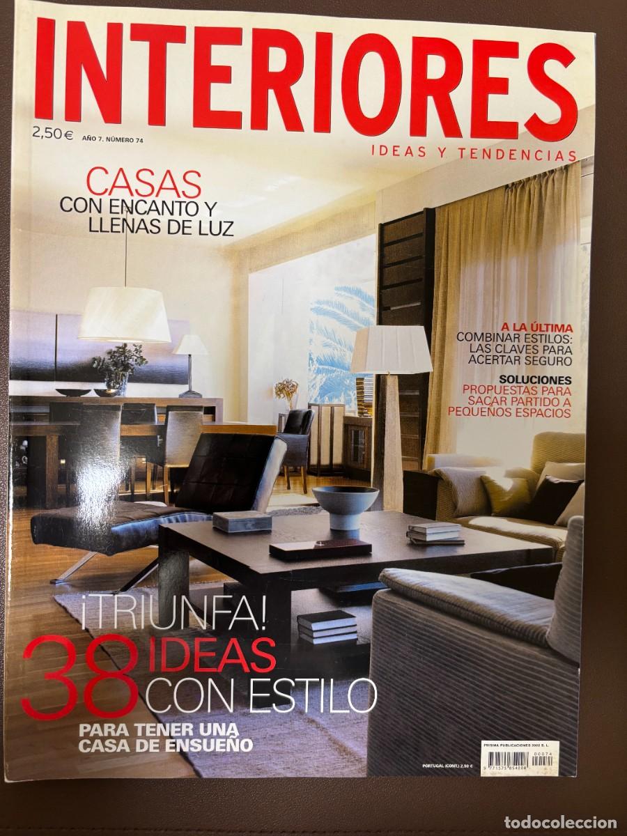 Coleccionismo de revistas y peri&oacute;dicos: Revista Interiores n&ordm; 74, a&ntilde;o 7, Ideas y Tendencias 250 p&aacute;ginas