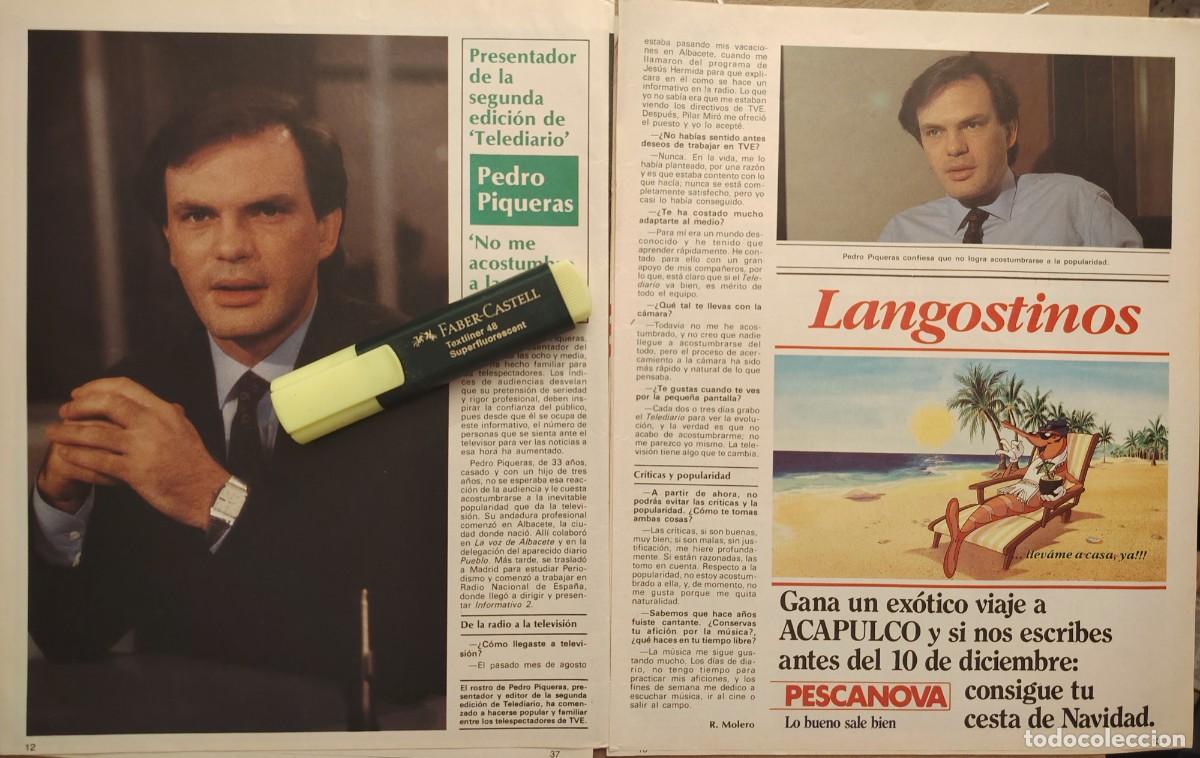 Coleccionismo de revistas y peri&oacute;dicos: Reportaje Pedro Piquras 15.12.88