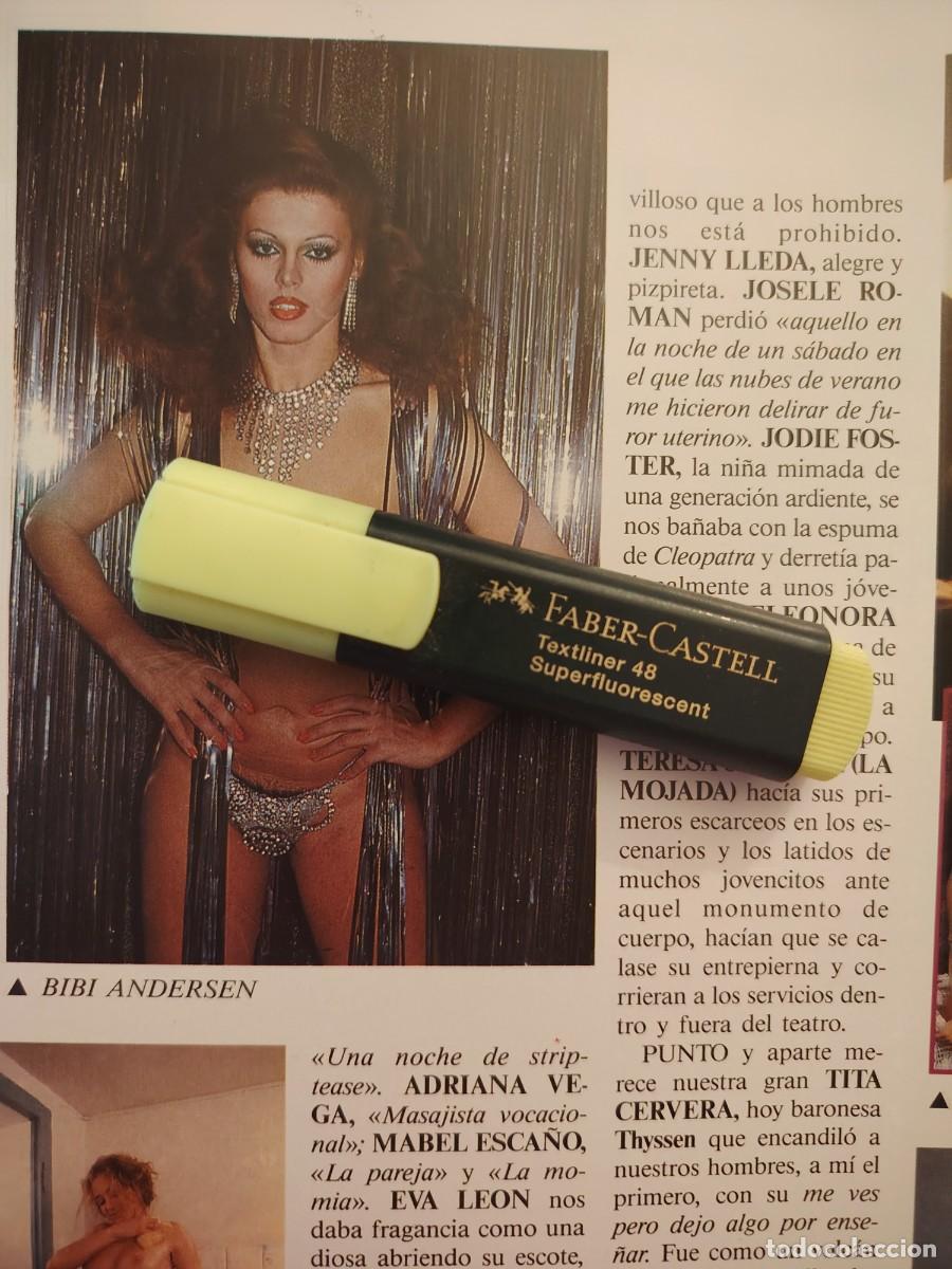 Coleccionismo de revistas y peri&oacute;dicos: Reportaje Tita Cervera, Danuta, Bibi Andersen, Bo Derek, Silvia Tortosa, Nadiuska 1989