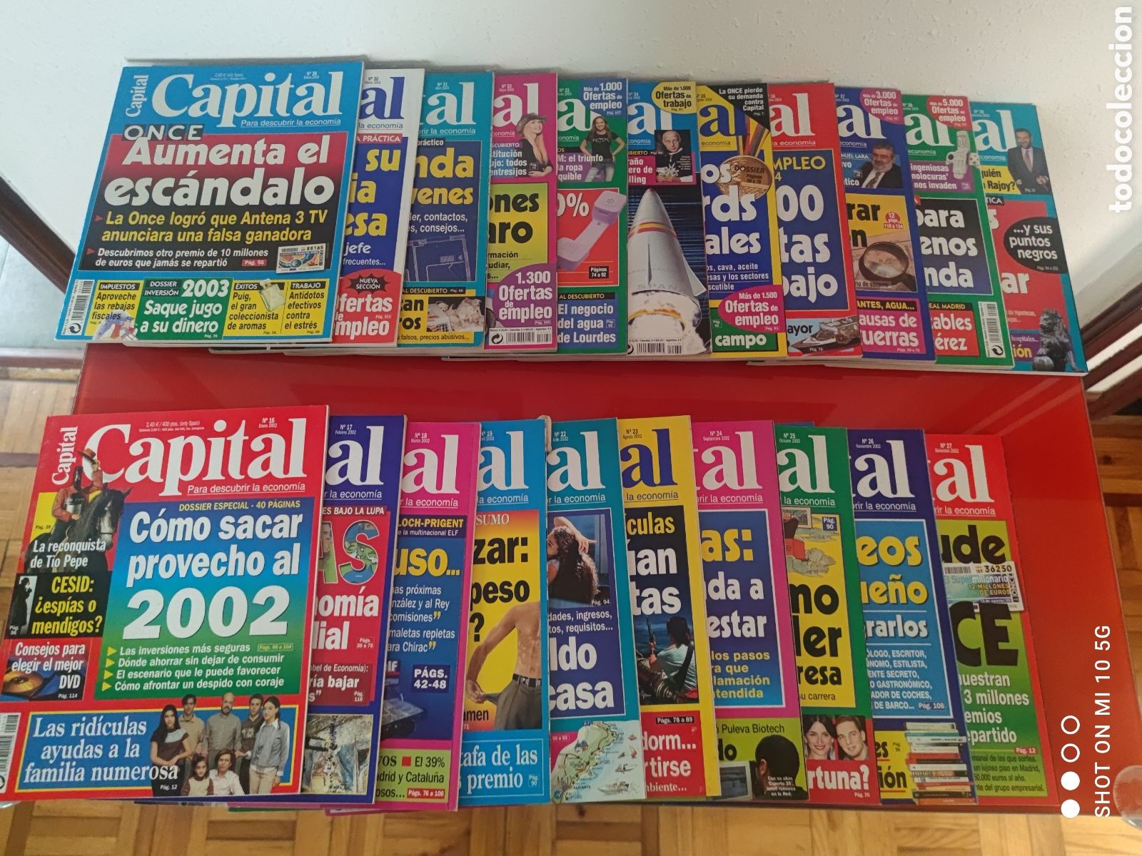 Coleccionismo de revistas y peri&oacute;dicos: Lote 21 Revistas Capital (10 de 2002 y 11 de 2003)