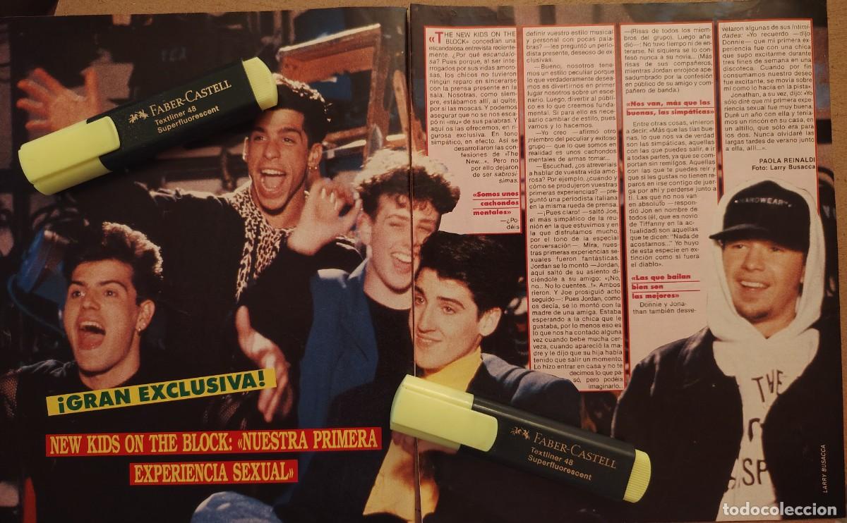 Coleccionismo de revistas y peri&oacute;dicos: Reportaje New Kids On the Block 21.07.90