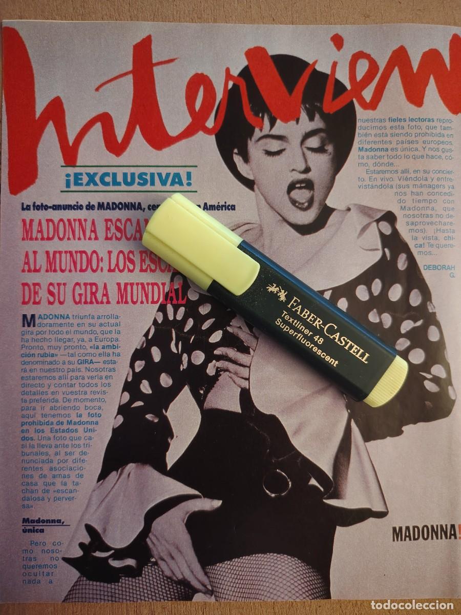 Coleccionismo de revistas y peri&oacute;dicos: Reportaje Madonna 21.07.90