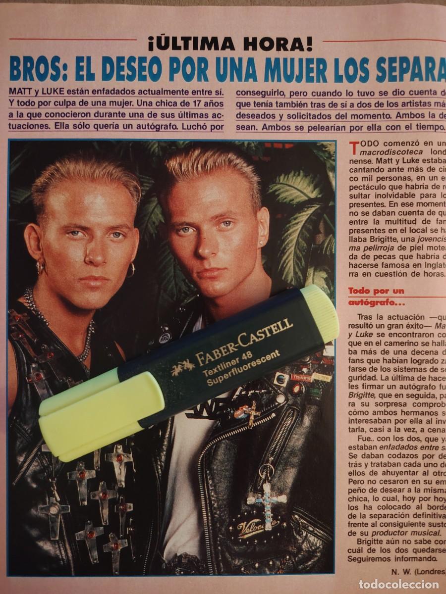 Coleccionismo de revistas y peri&oacute;dicos: Reportaje Bros 21.07.90