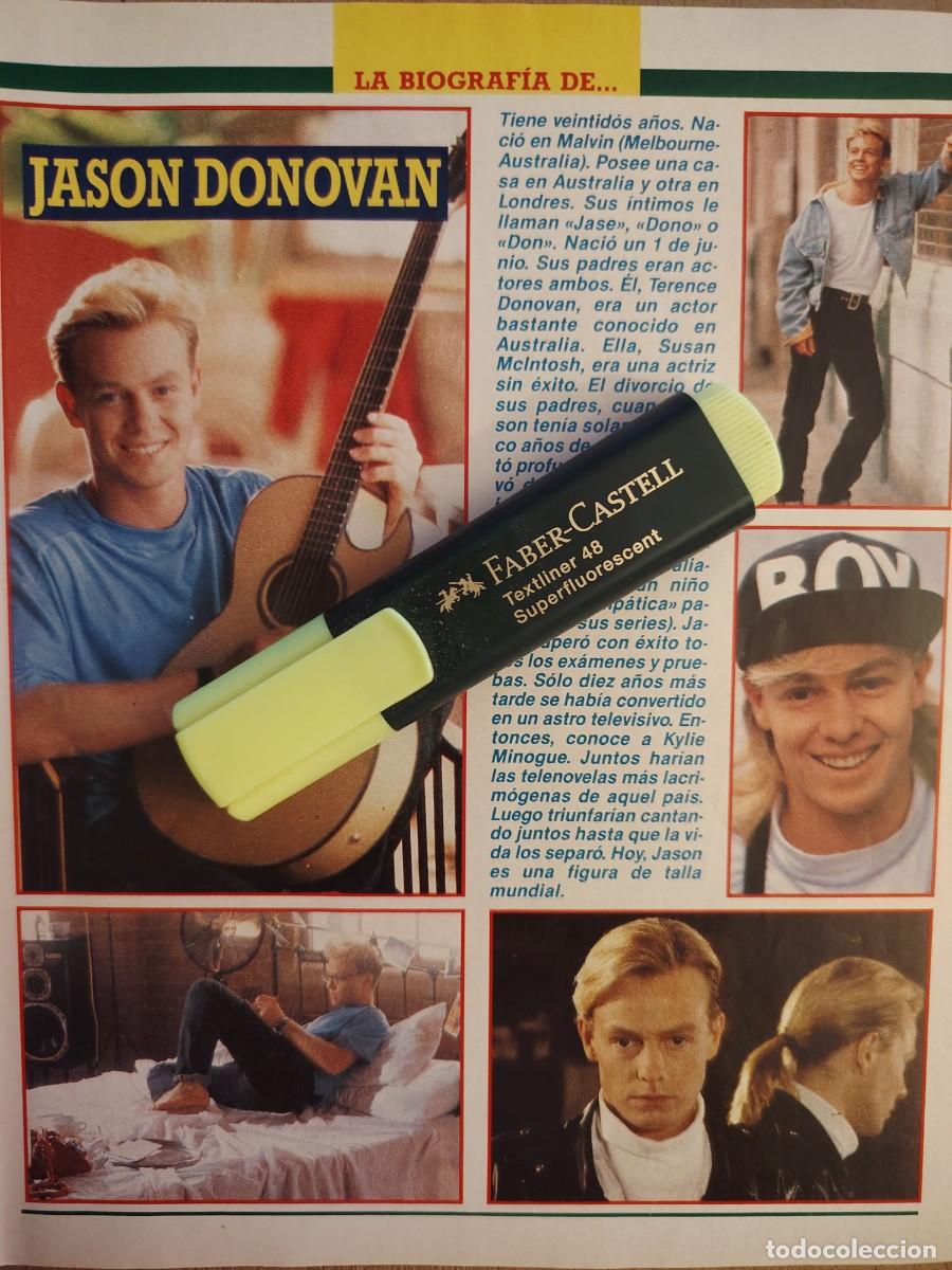 Coleccionismo de revistas y peri&oacute;dicos: Reportaje Jason Donovan 21.07.90