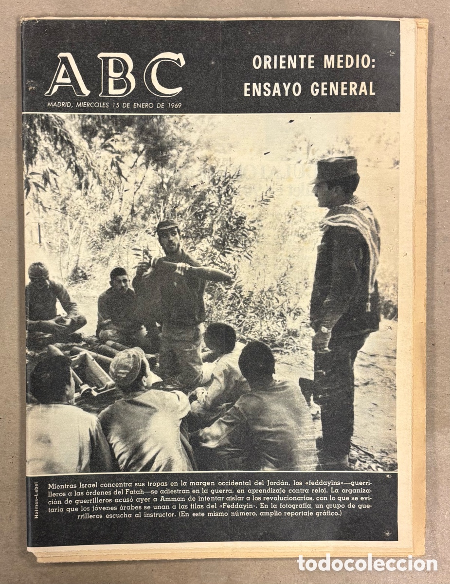 Coleccionismo de revistas y peri&oacute;dicos: ABC (15 ENERO 1969) ORIENTE MEDIO: ENSAYO GENERAL PARA LA GUERRA, LOS 3 SUDAMERICANOS, JUAN GYENES,.