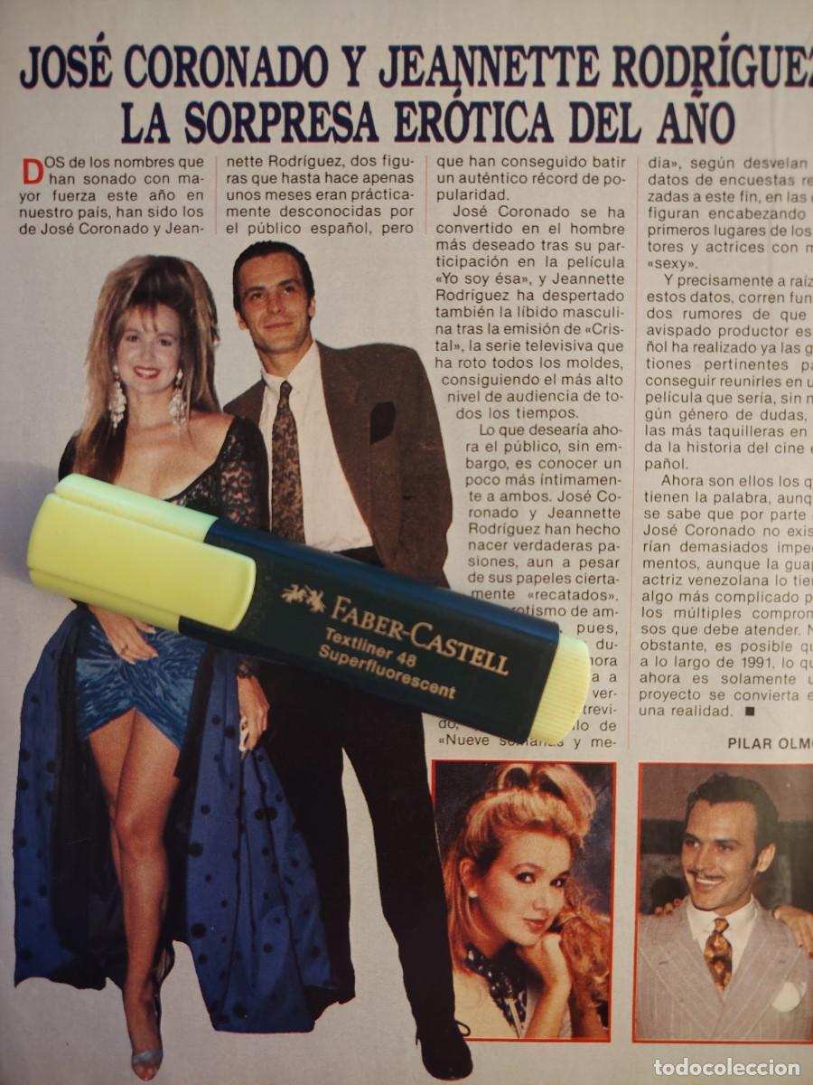 Coleccionismo de revistas y peri&oacute;dicos: Reportaje Jos&eacute; Coronado y Jeannette Rodr&iacute;guez 05.01.91