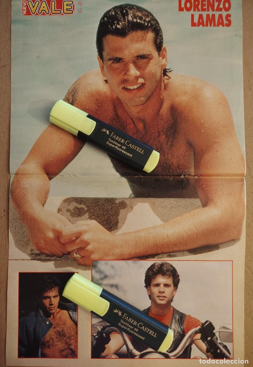 Coleccionismo de revistas y peri&oacute;dicos: P&oacute;ster Lorenzo Lamas 05.01.91