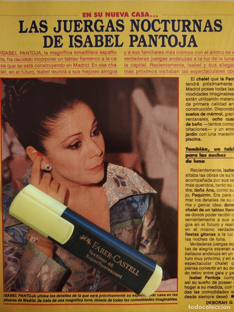 Coleccionismo de revistas y peri&oacute;dicos: Reportaje Isabel Pantoja 14.04.90