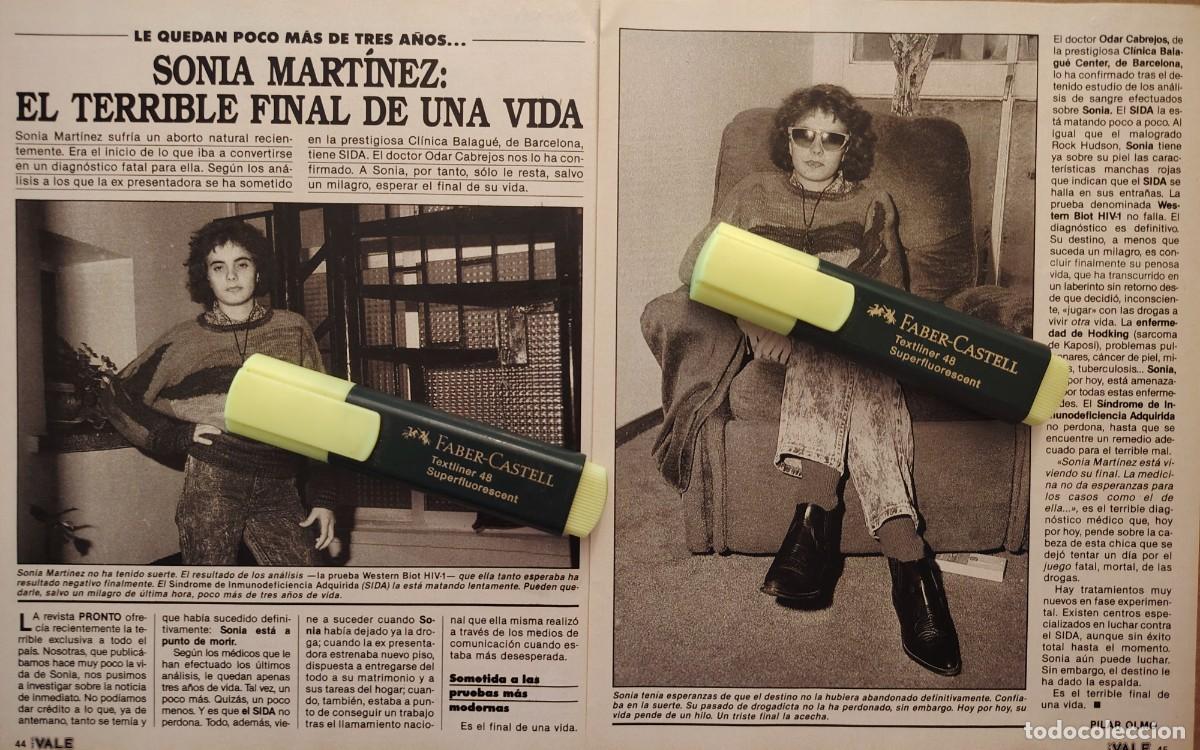 Coleccionismo de revistas y peri&oacute;dicos: Reportaje Sonia Martinez 14.04.90