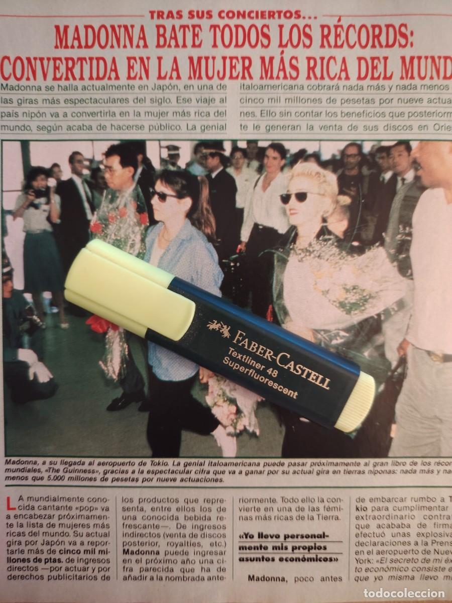 Coleccionismo de revistas y peri&oacute;dicos: Reportaje Madonna 14.04.90
