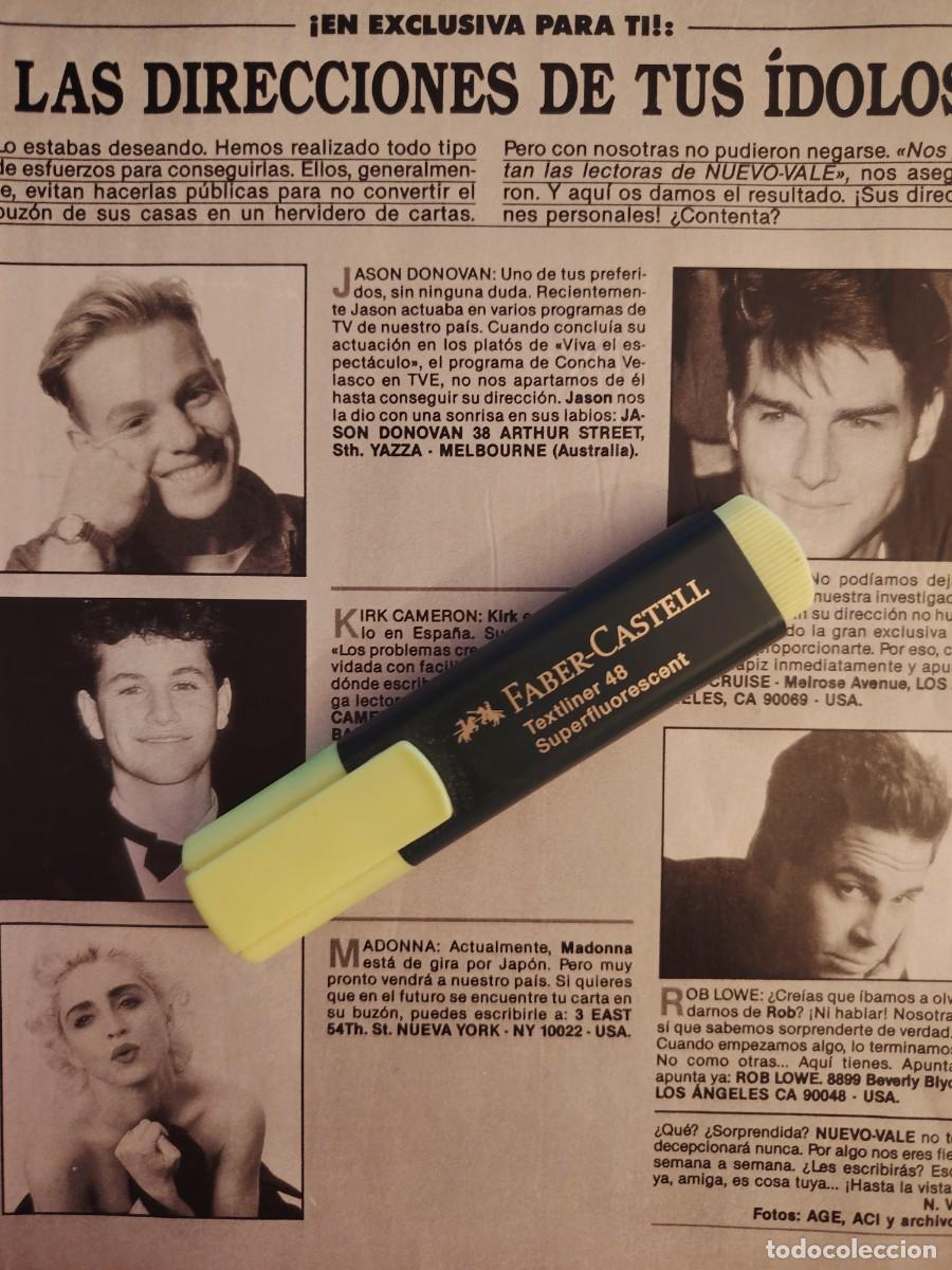 Coleccionismo de revistas y peri&oacute;dicos: Reportaje Madonna, Rob Lowe, Tom Cruise y Jason Donovan 14.04.90