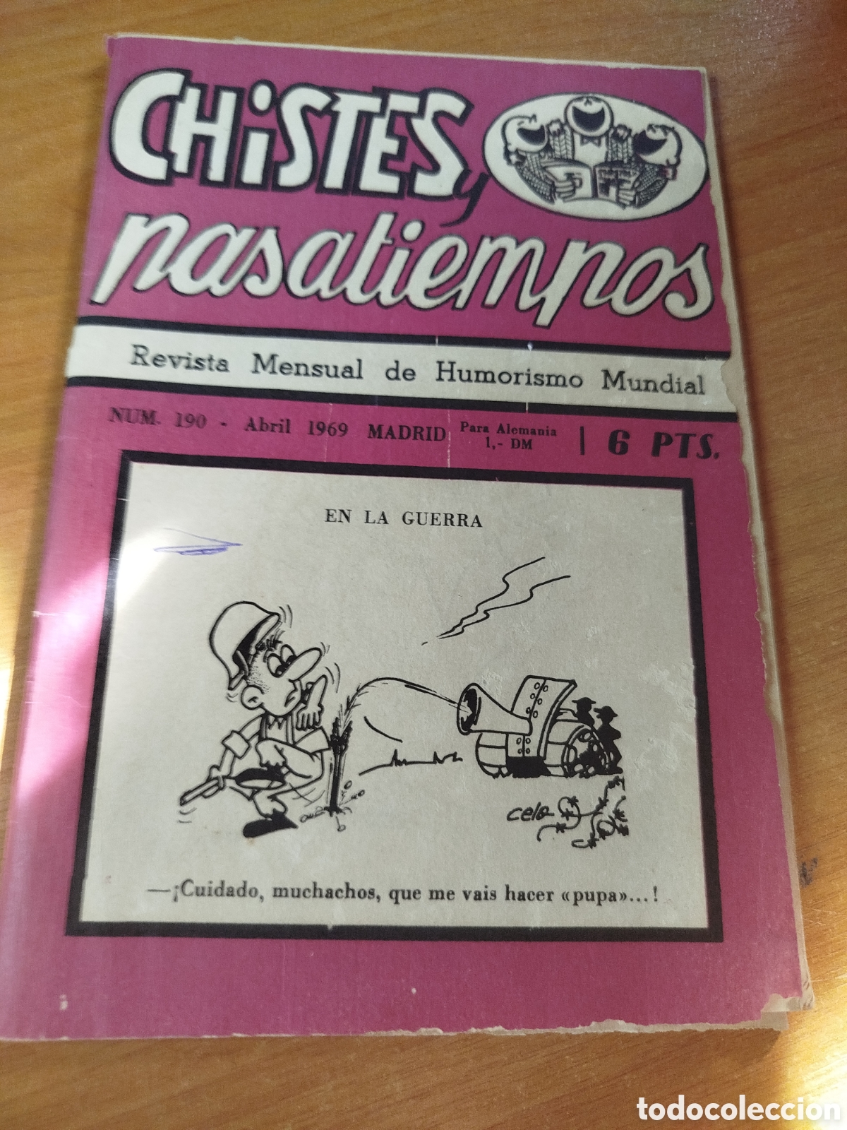 Coleccionismo de revistas y peri&oacute;dicos: Chistes y pasatiempos. Revista mensual de humorisimo mundial. Humor