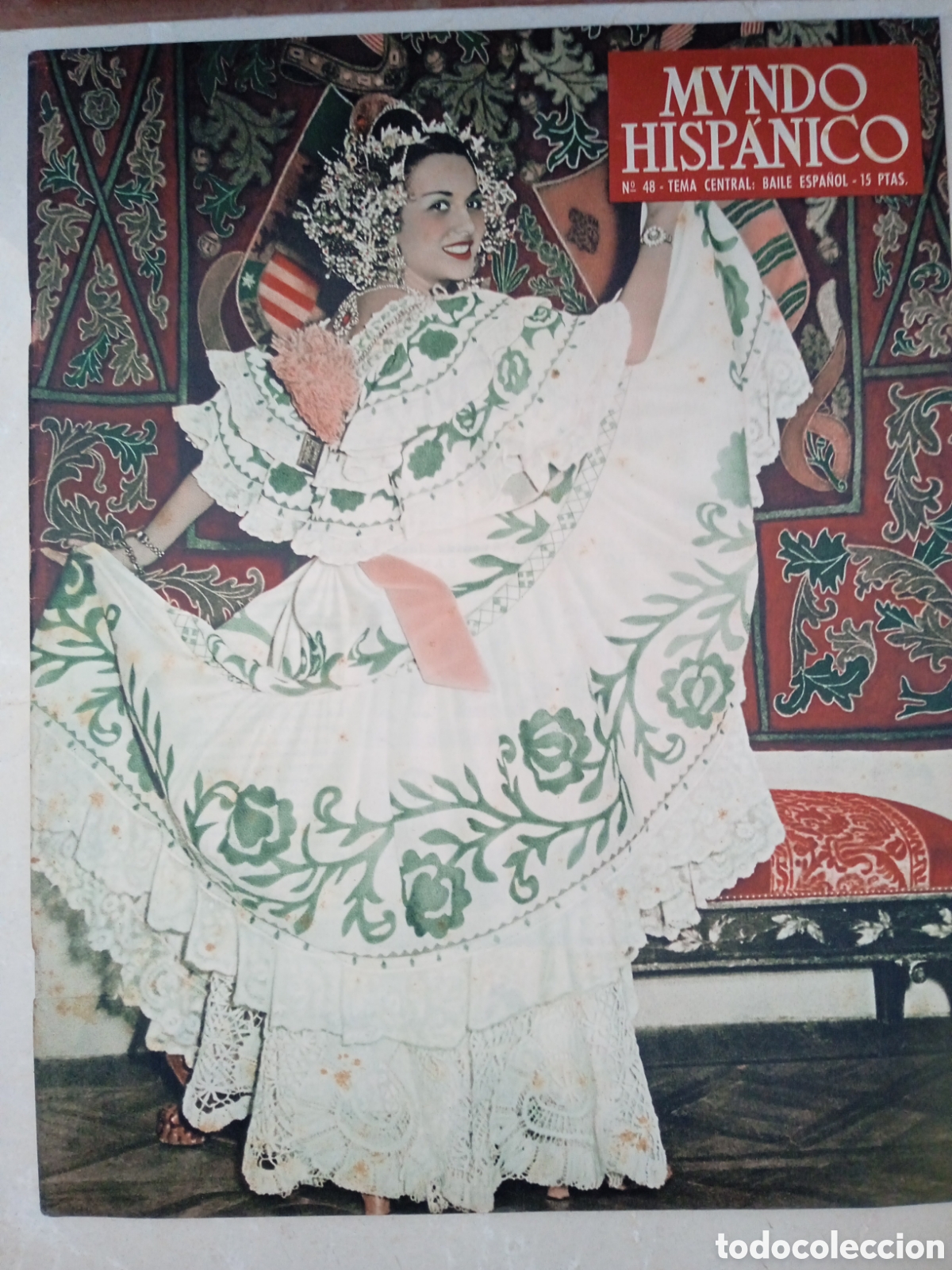 Coleccionismo de revistas y peri&oacute;dicos: Mundo Hispanico 48 Baile Espa&ntilde;ol Pilar L&oacute;pez C&aacute;ceres Jacinto Benavente