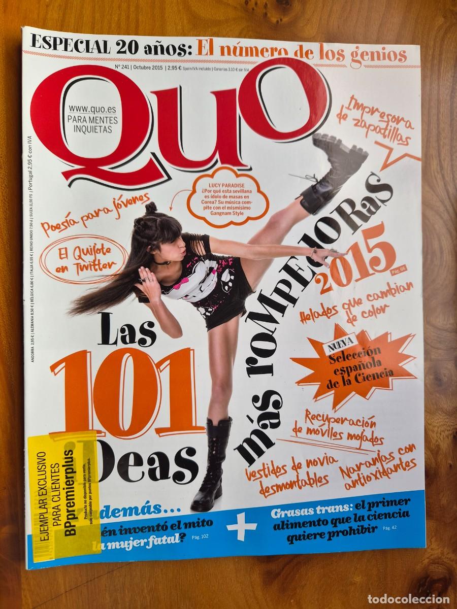 Coleccionismo de revistas y peri&oacute;dicos: REVISTA QUO 241 - OCTUBRE 2015