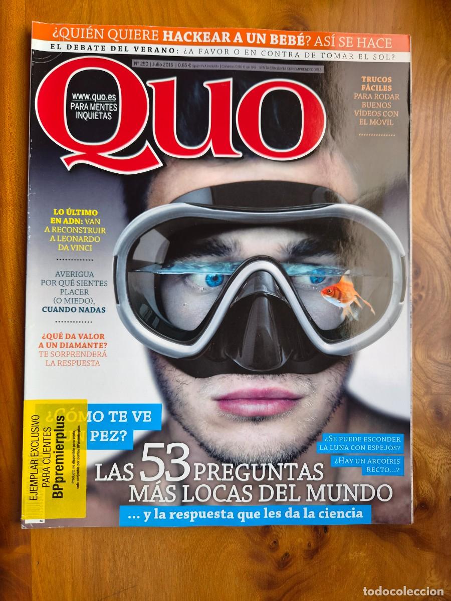 Colecionismo de Revistas e Jornais: REVISTA QUO 250 - JULIO 2016