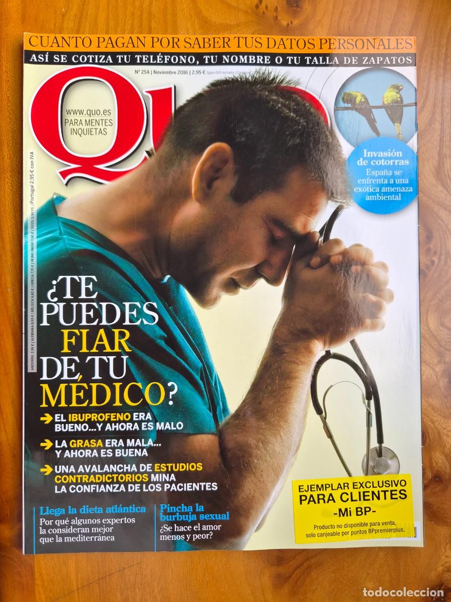 Coleccionismo de revistas y peri&oacute;dicos: REVISTA QUO 254 - NOVIEMBRE 2016