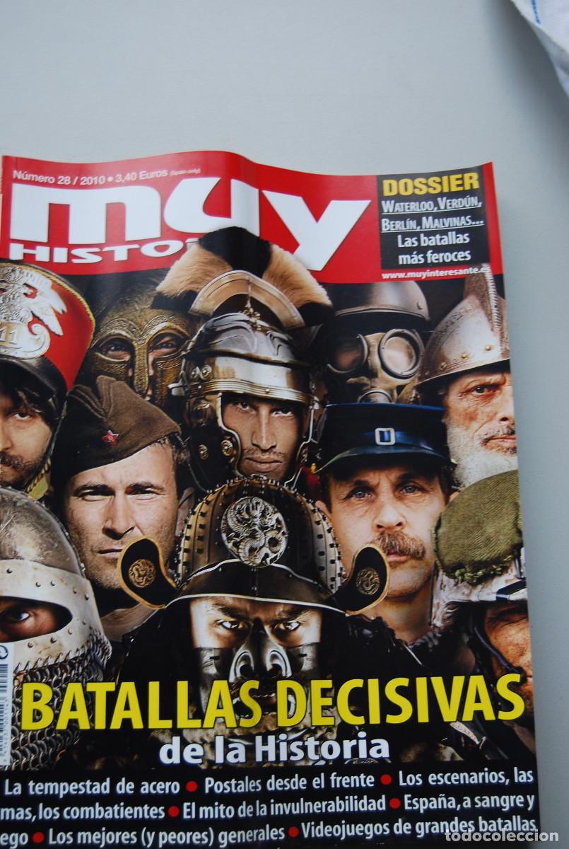 Coleccionismo de revistas y peri&oacute;dicos: MUY HISTORIA-NUMERO-28-2010 : BATALLAS DECISIVAS DE LA HISTORIA-LAS BATALLAS M&Aacute;S FEROCES