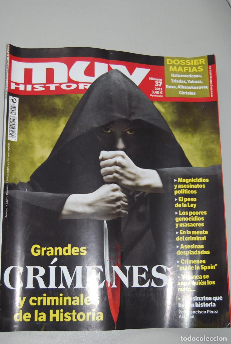 Coleccionismo de revistas y peri&oacute;dicos: MUY HISTORIA-NUMERO-37-2011 : GRANDES CR&Iacute;MENES Y CRIMINALES DE LA HISTORIA-DOSSIER MAFIAS
