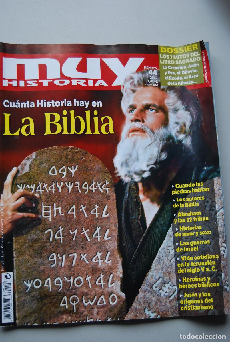 Coleccionismo de revistas y peri&oacute;dicos: MUY HISTORIA-NUMERO-44-2012 : CU&Aacute;NTA HISTORIA HAY EN LA BIBLIA-LOS 7 MITOS DEL LIBRO SAGRADO