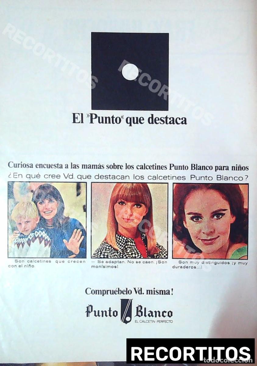 Collectionnisme de Revues et Journaux: PUNTO BLANCO CALCETINES ANUNCIO PUBLICIDAD