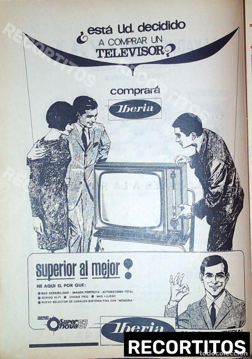 Collectionnisme de Revues et Journaux: IBERIA TELEVISOR ANUNCIO PUBLICIDAD VINTAGE