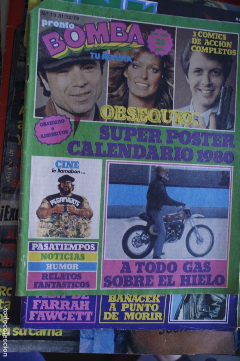 Coleccionismo de revistas y peri&oacute;dicos: REVISTA BOMBA N&ordm; 13 FARRAH FAWCETT IAN OGILVY LOS ANGELES DE CHARLY STARSKY Y HURT 1980