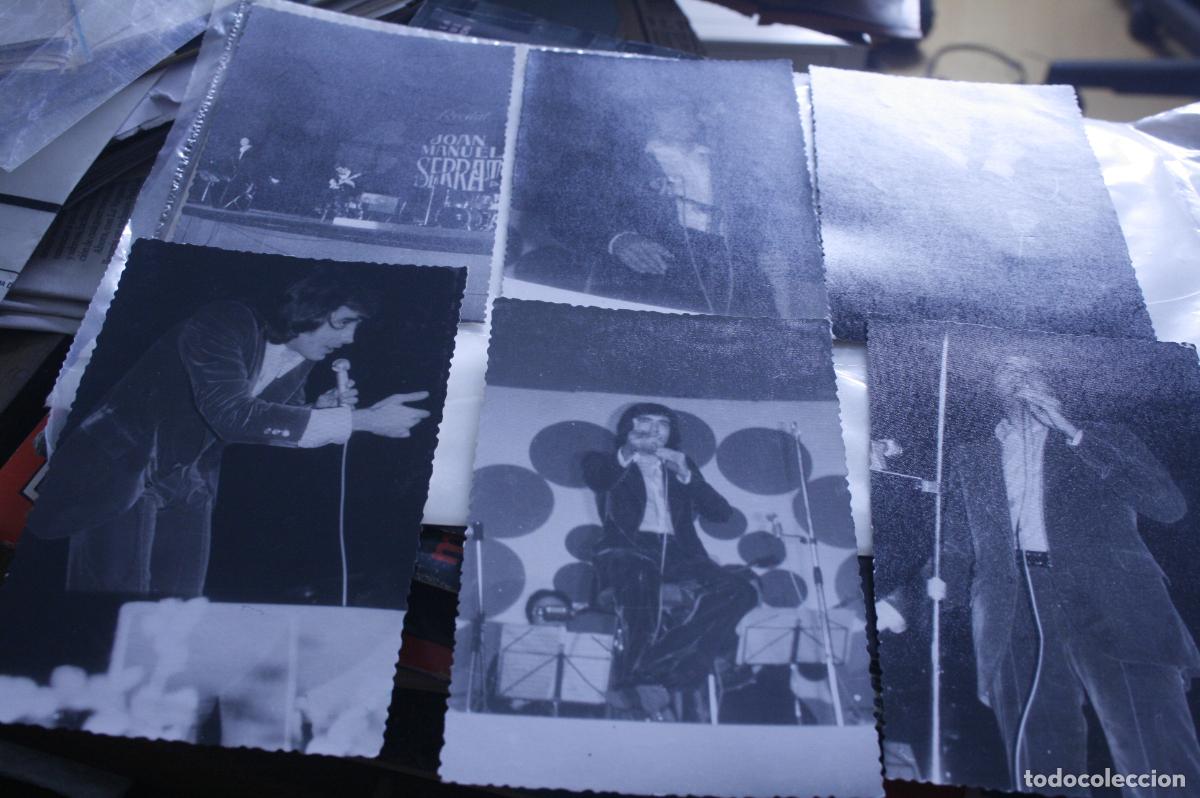 Coleccionismo de revistas y peri&oacute;dicos: JOAN MANUEL SERRAT 6 FOTOS RECITAL UNICAS INEDITAS 1970&acute;s