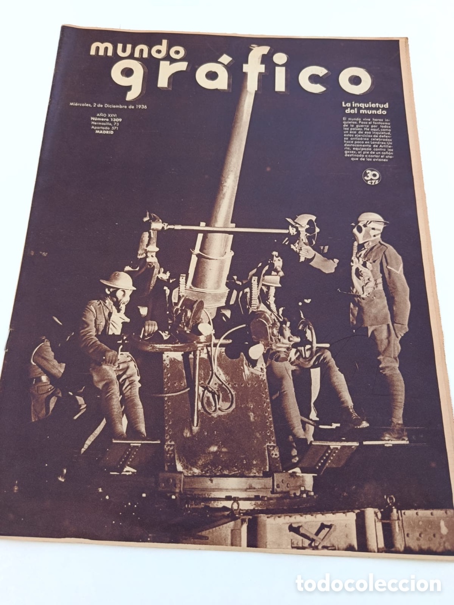 Coleccionismo de revistas y peri&oacute;dicos: Mundo Gr&aacute;fico n&uacute;mero 1309