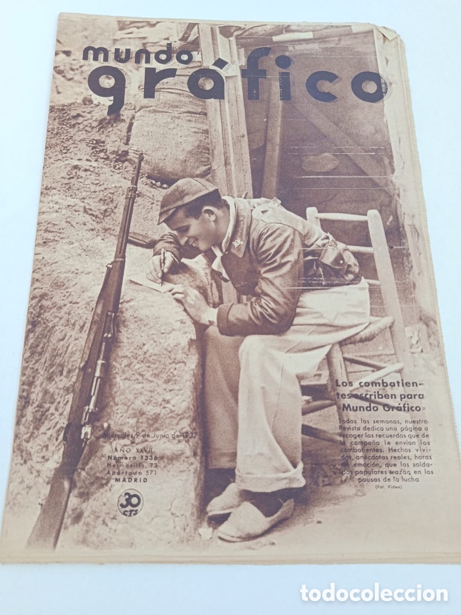 Coleccionismo de revistas y peri&oacute;dicos: Mundo gr&aacute;fico revista 1308