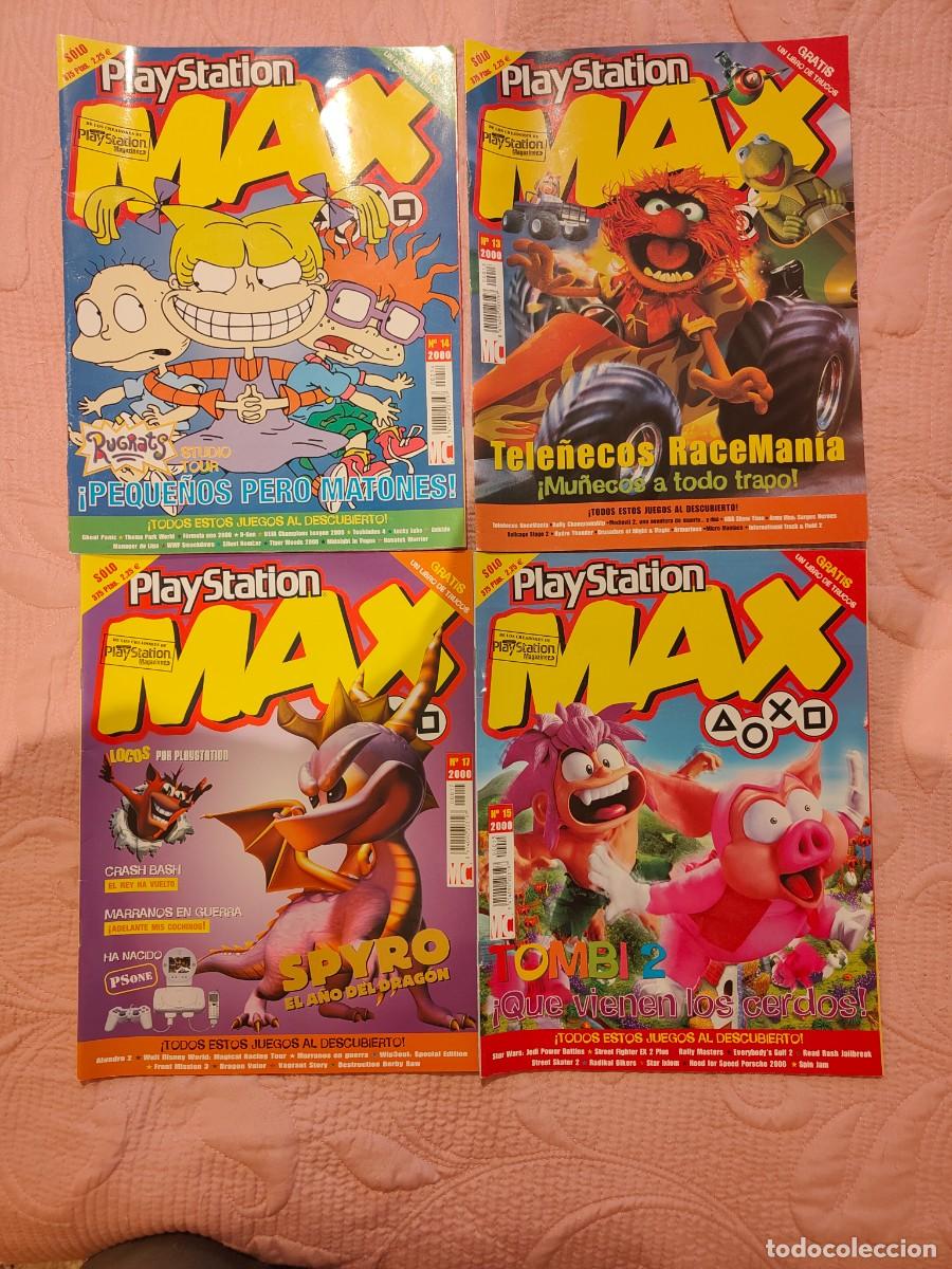 Coleccionismo de revistas y peri&oacute;dicos: Lote revistas Playstation Max. N&uacute;meros 13, 14, 15 y 17. Buen estado