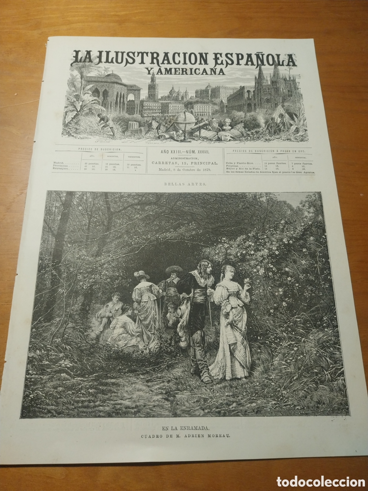 Coleccionismo de revistas y peri&oacute;dicos: REVISTA 1879 FERROL EL DIQUE DE LA CAMPANA. LIMA LA COMPA&Ntilde;IA ESPA&Ntilde;OLA DE LA GUARDIA URBANA. MALTA C