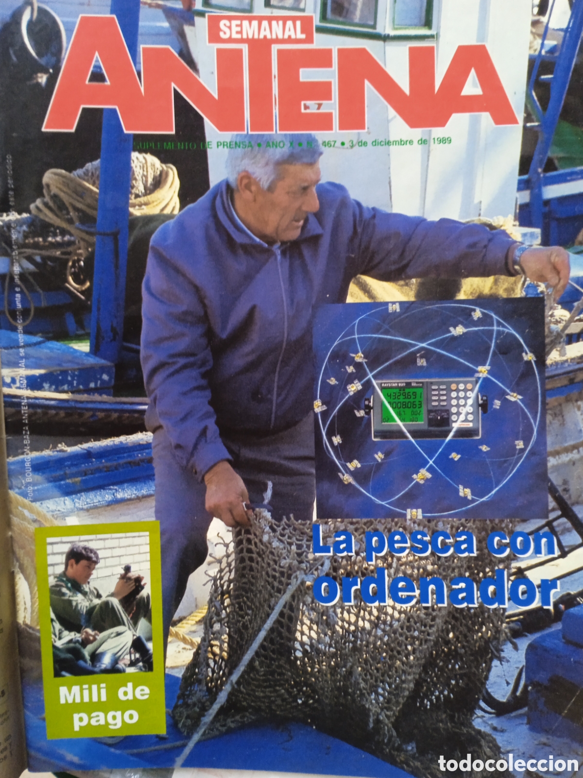 Colecionismo de Revistas e Jornais: Antena Semanal n&deg; 467 Dr Severo Ochoa Janet Jackson Mili de pago