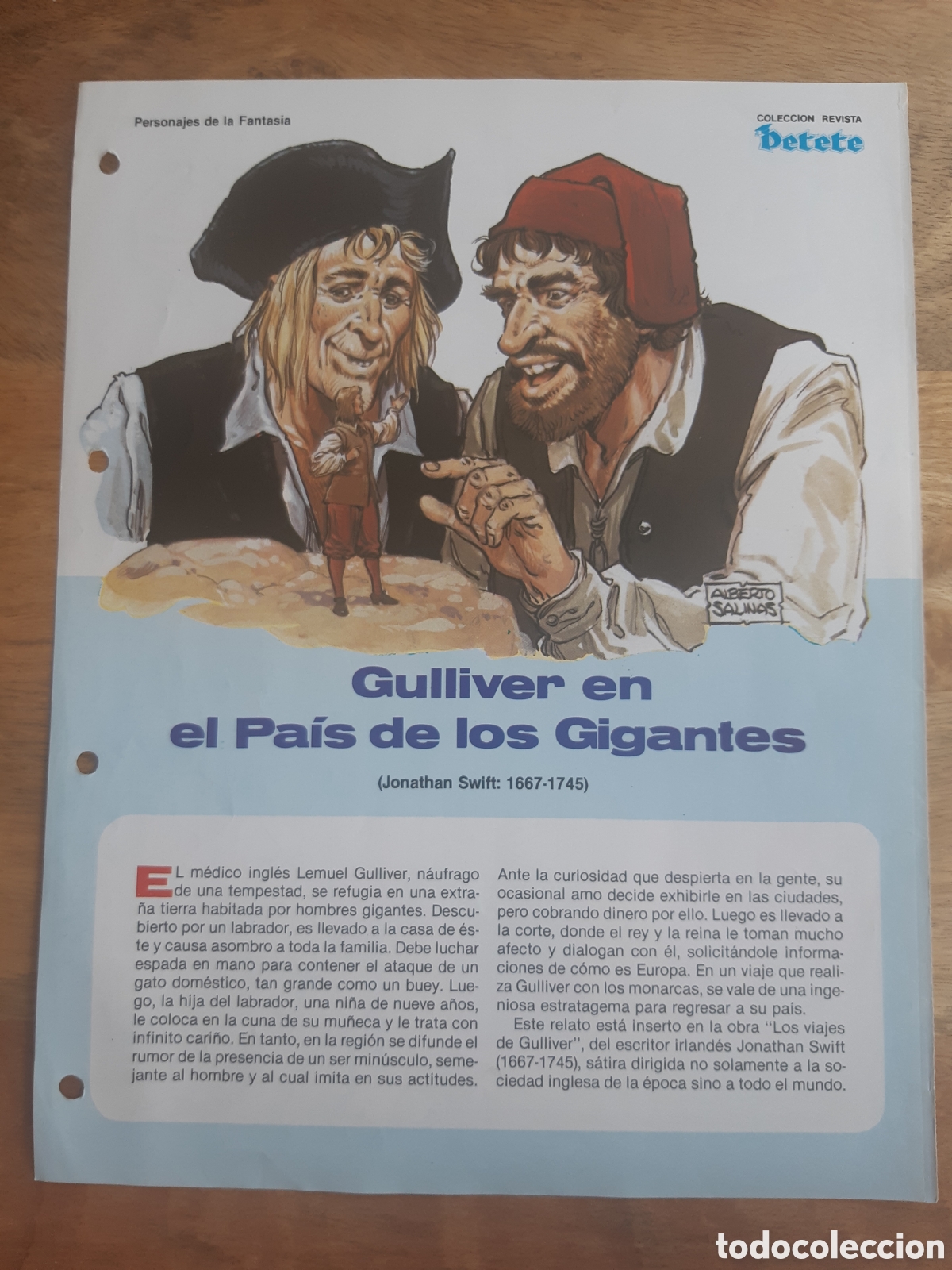 Coleccionismo de revistas y peri&oacute;dicos: Gulliver en el pa&iacute;s de los gigantes. Alberto Salinas. Personajes de fantas&iacute;a. Revista Petete n&ordm; 127