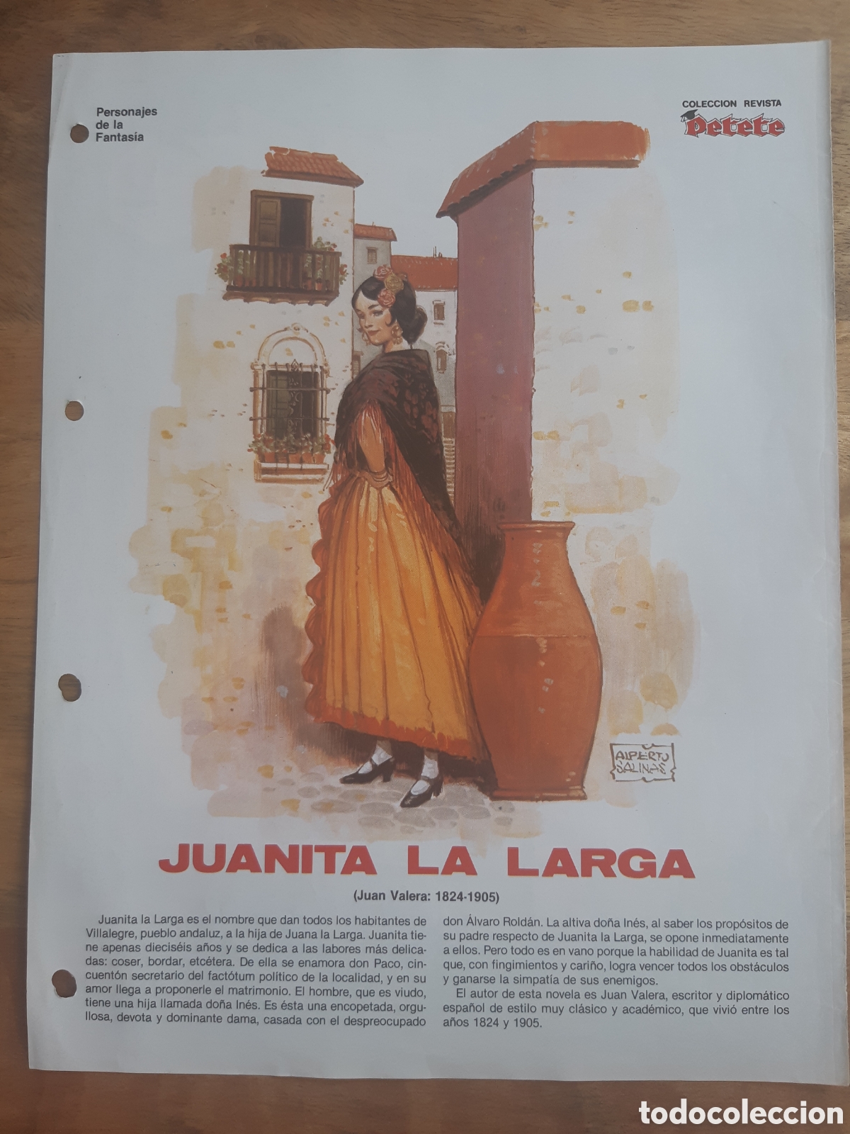 Coleccionismo de revistas y peri&oacute;dicos: Juanita la larga. Alberto Salinas. Personajes de fantas&iacute;a. Revista Petete n&ordm; 128
