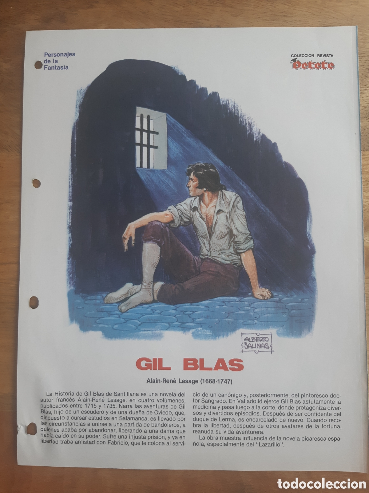 Coleccionismo de revistas y peri&oacute;dicos: Gil Blas. Alberto Salinas. Personajes de fantas&iacute;a. Revista Petete n&ordm; 134