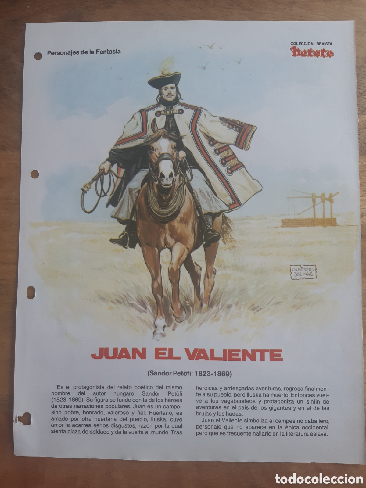 Coleccionismo de revistas y peri&oacute;dicos: Juan el valiente. Alberto Salinas. Personajes de fantas&iacute;a. Revista Petete n&ordm; 136
