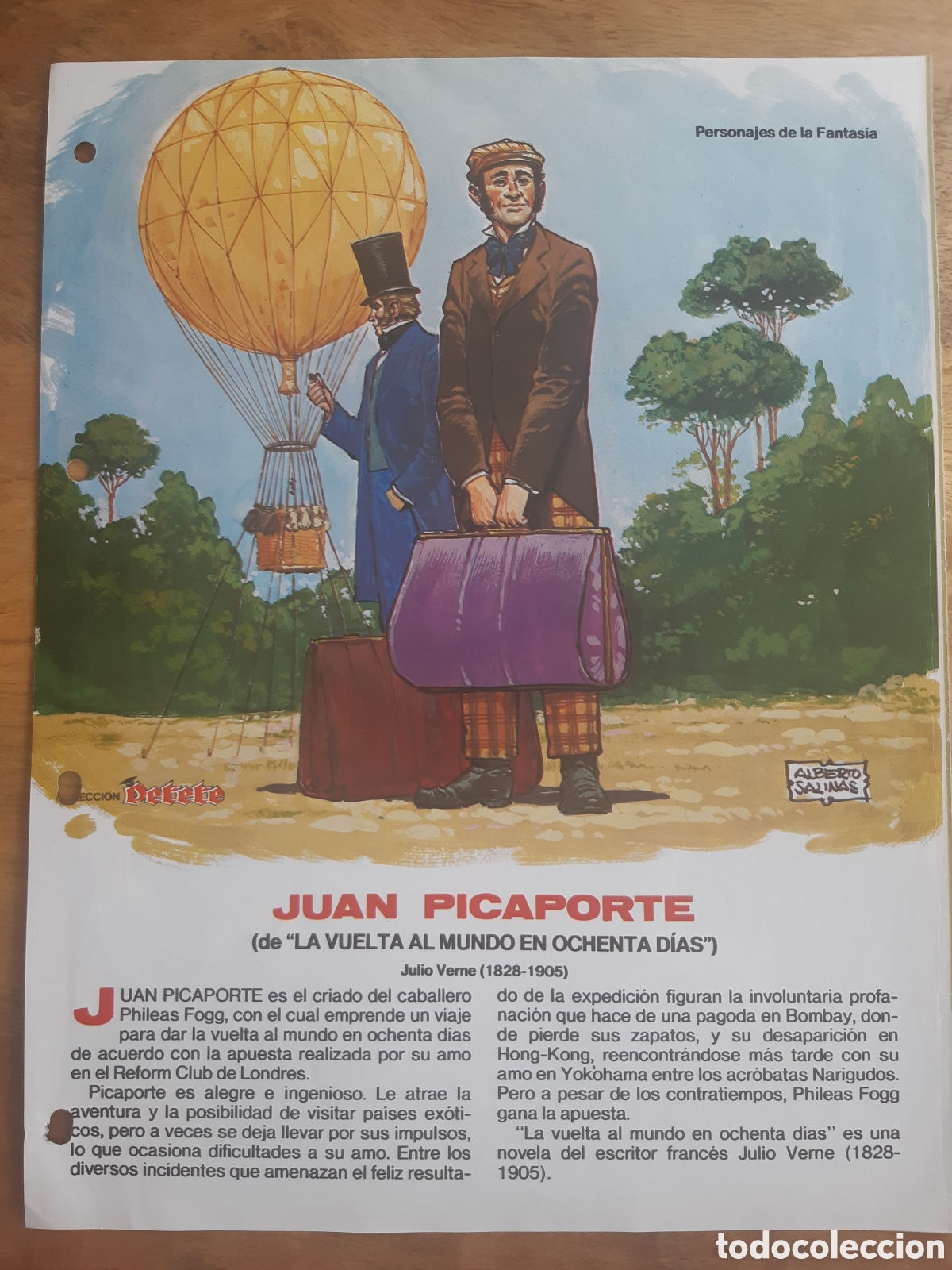 Coleccionismo de revistas y peri&oacute;dicos: Juan Picaporte. Alberto Salinas. Personajes de fantas&iacute;a. Revista Petete n&ordm; 138