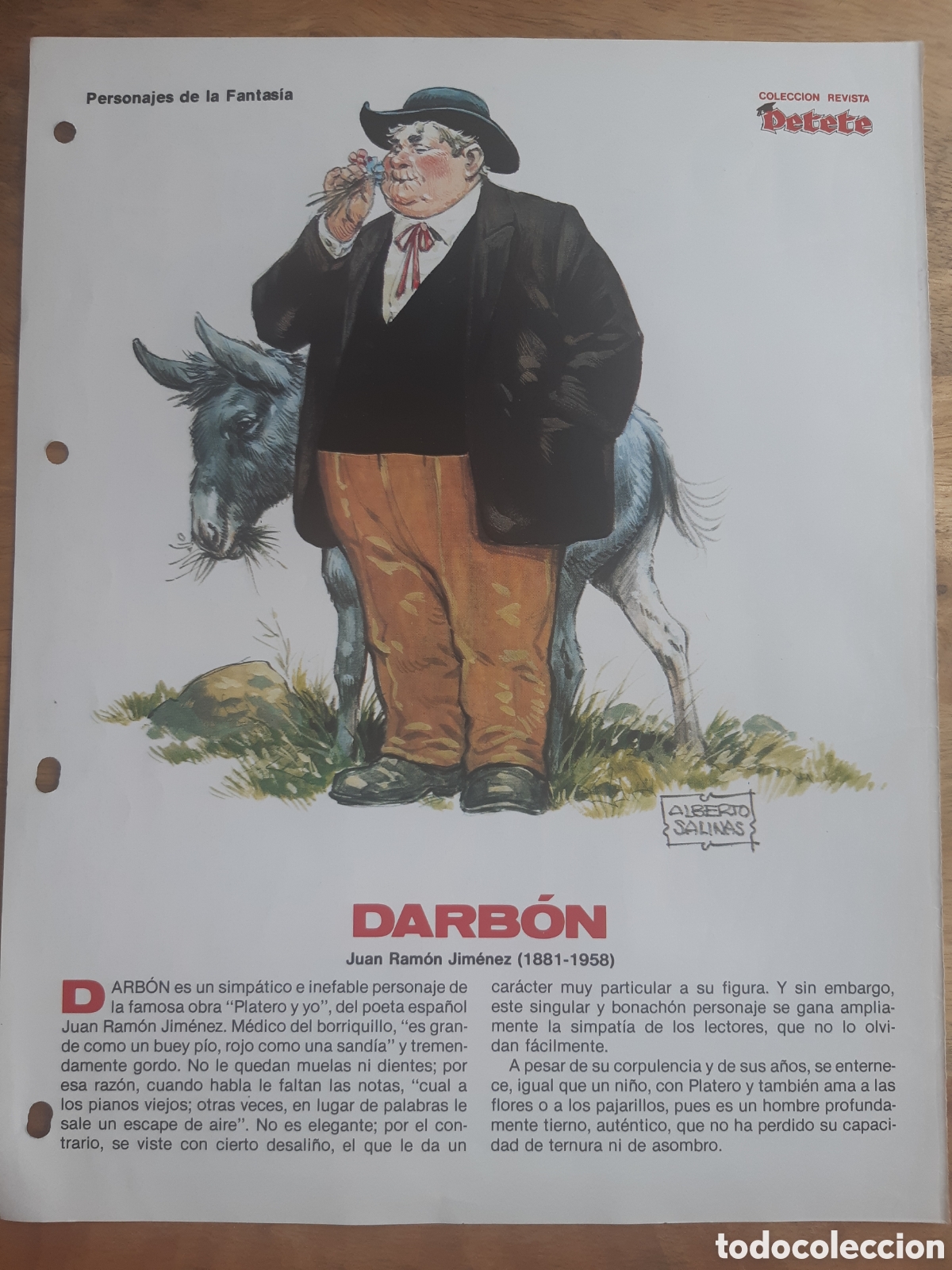Coleccionismo de revistas y peri&oacute;dicos: Darb&oacute;n. Alberto Salinas. Personajes de fantas&iacute;a. Revista Petete n&ordm; 140