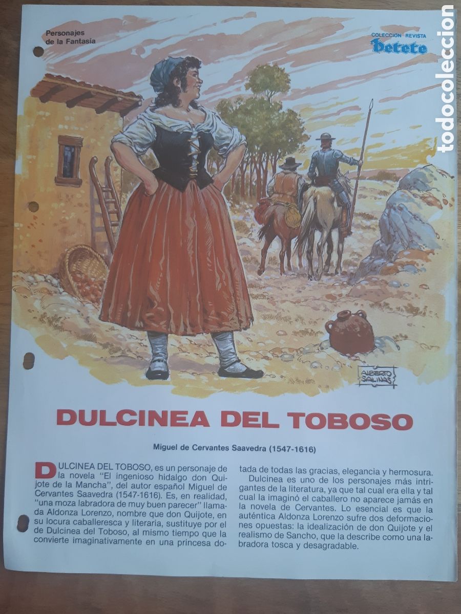 Coleccionismo de revistas y peri&oacute;dicos: Dulcinea del Toboso. Alberto Salinas. Personajes de fantas&iacute;a. Revista Petete n&ordm; 141
