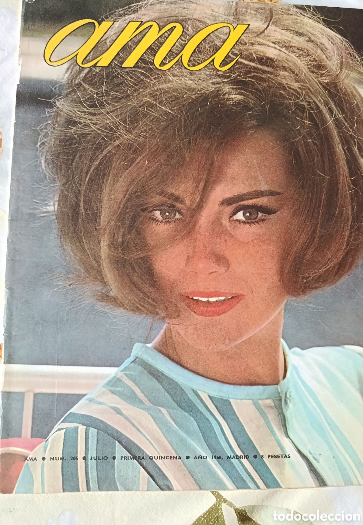 Coleccionismo de revistas y peri&oacute;dicos: Silva Koscina revista Ama editada en Espa&ntilde;a N⁰206 a&ntilde;o 1968.