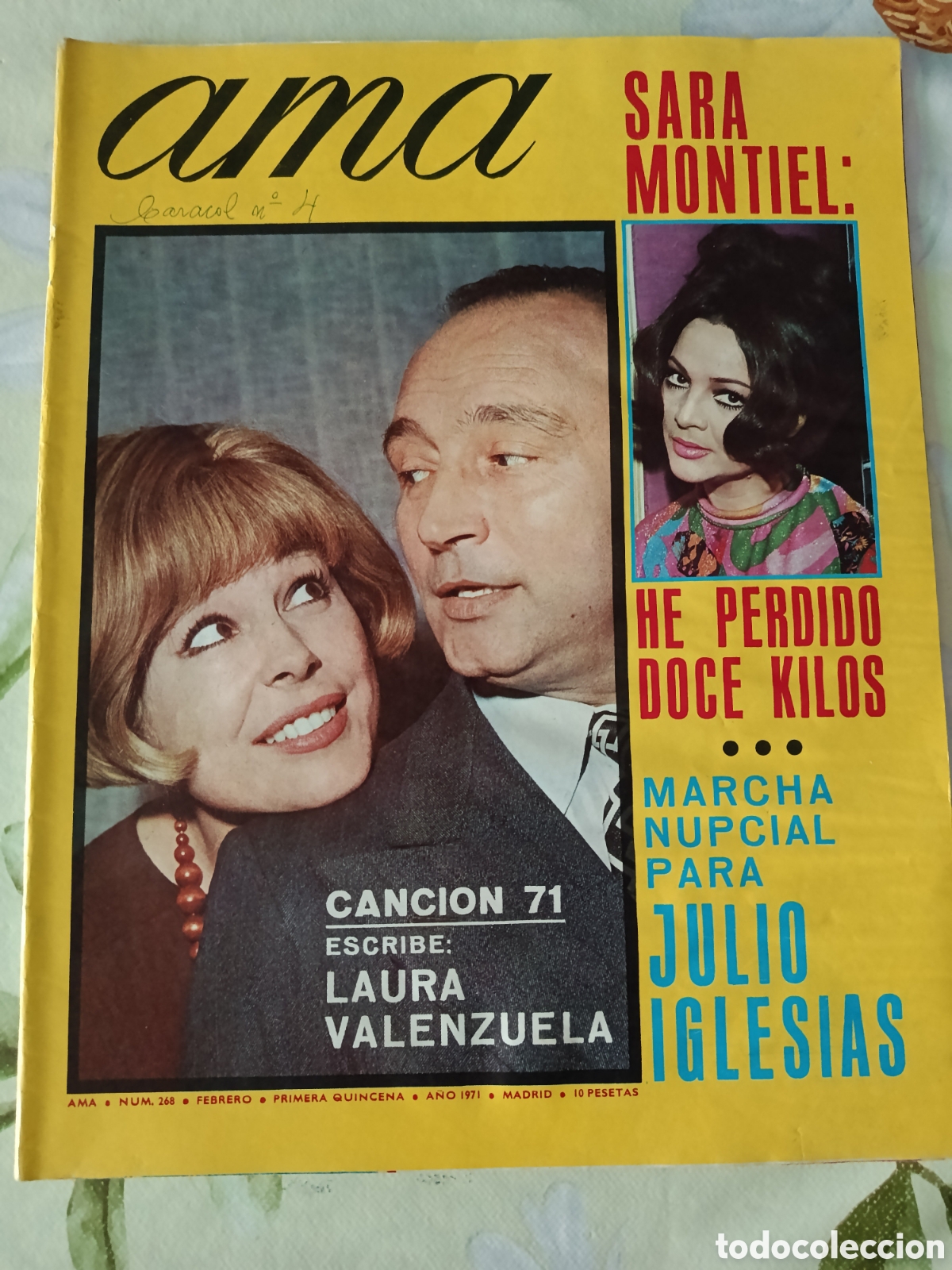 Coleccionismo de revistas y peri&oacute;dicos: Sara Montiel revista Ama editada en Espa&ntilde;a N⁰ 268 a&ntilde;o 1971.