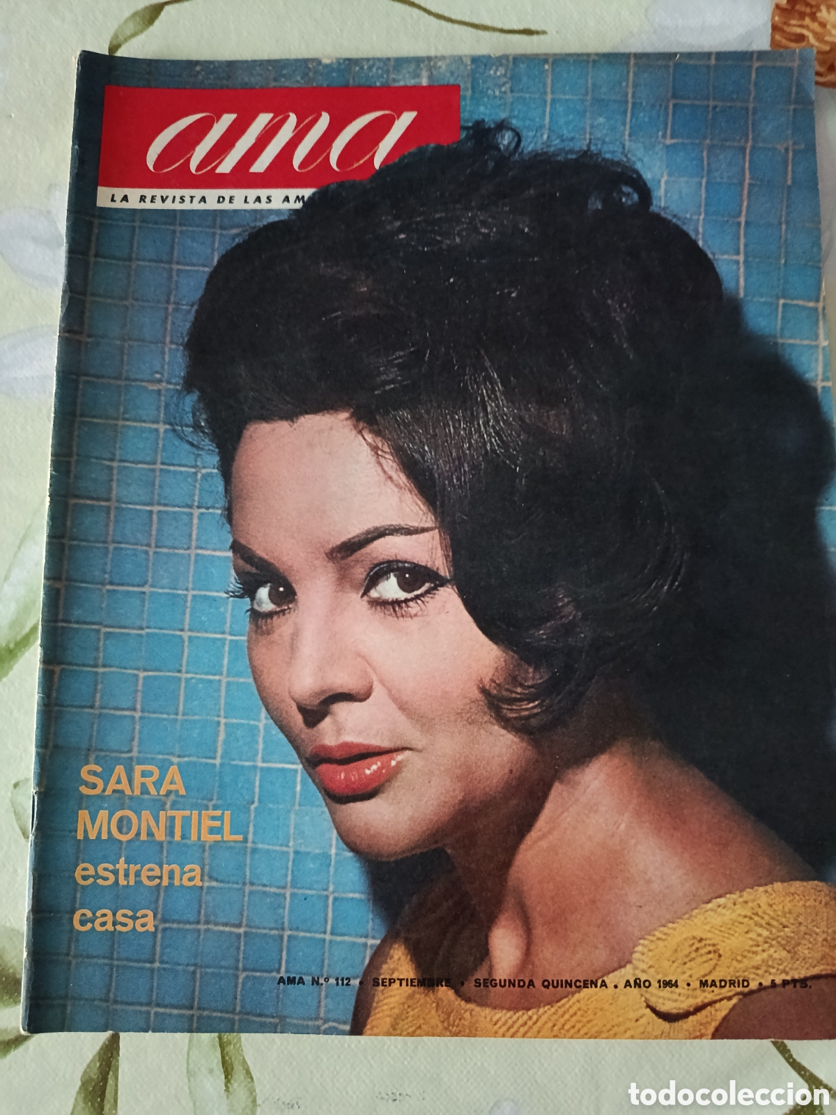 Coleccionismo de revistas y peri&oacute;dicos: Sara Montiel revista Ama editada en Espa&ntilde;a a&ntilde;o 1964 N⁰ 112.