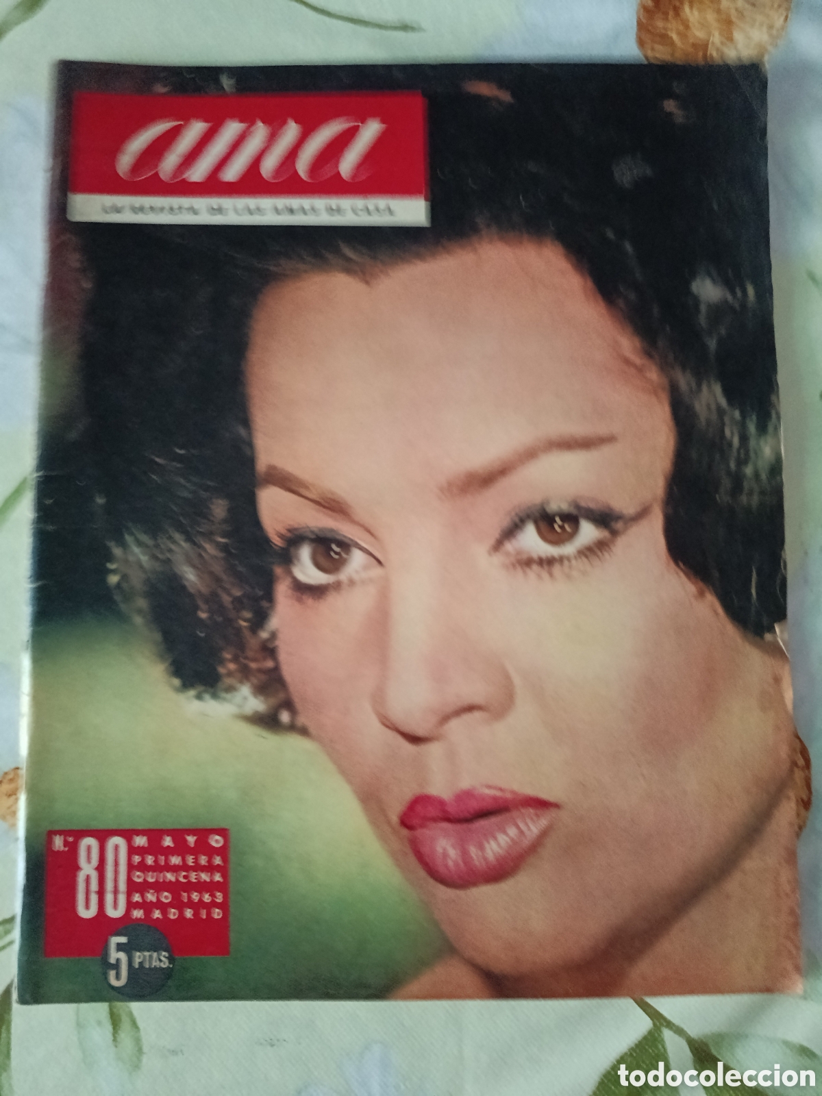 Coleccionismo de revistas y peri&oacute;dicos: Sara Montiel revista Ama editada en Espa&ntilde;a a&ntilde;o 1963 N⁰ 80.