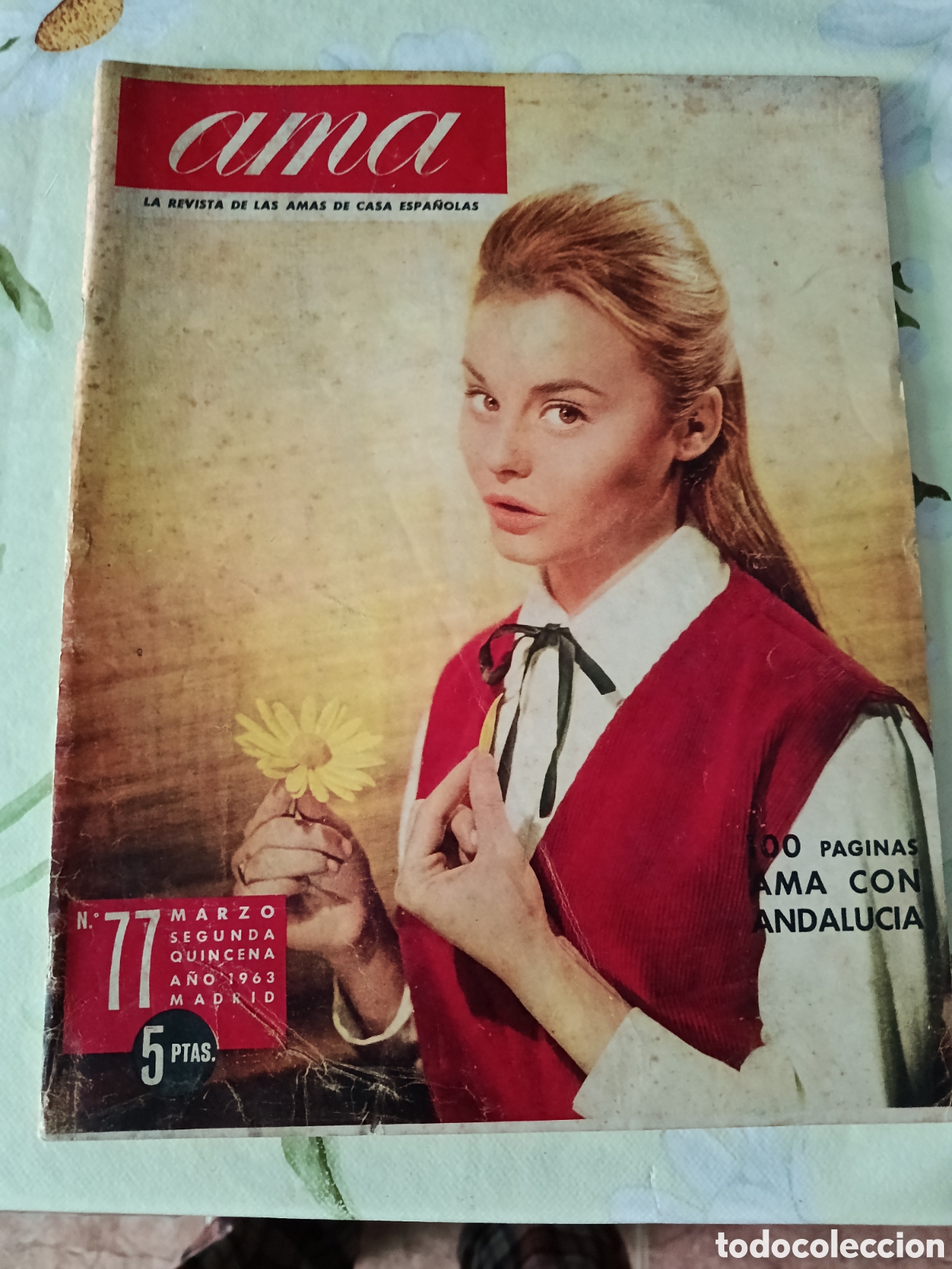 Coleccionismo de revistas y peri&oacute;dicos: Roc&iacute;o Durcal revista Ama editada en Espa&ntilde;a a&ntilde;o 1963 N⁰ 77.