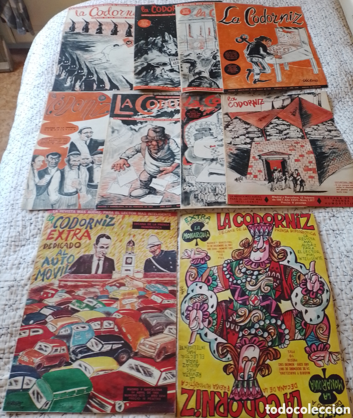 Coleccionismo de revistas y peri&oacute;dicos: Lote 10 revistas La Codorniz.