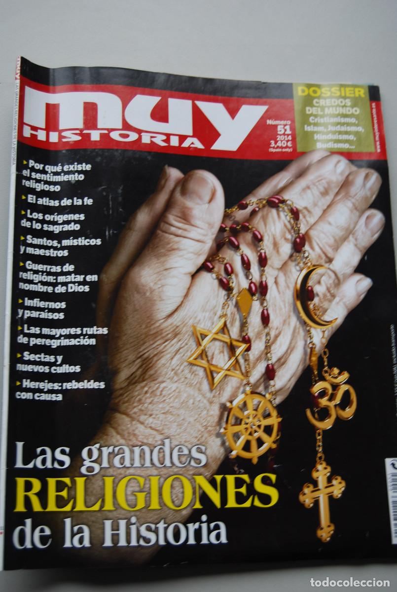 Coleccionismo de revistas y peri&oacute;dicos: MUY HISTORIA-NUMERO-51-2014 : LAS GRANDES RELIGIONES DE LA HISTORIA-CREDOS DEL MUNDO