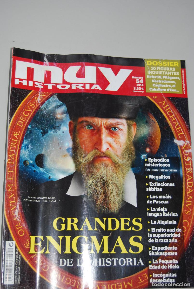 Coleccionismo de revistas y peri&oacute;dicos: MUY HISTORIA-NUMERO-54-2014 : GRANDES ENIGMAS DE LA HISTORIA-CIEN FIGURAS INQUIETANTES
