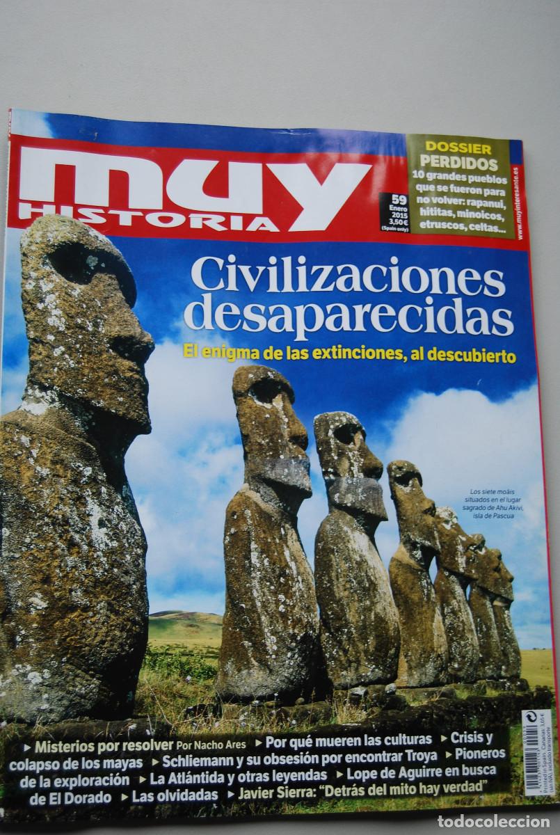 Coleccionismo de revistas y peri&oacute;dicos: MUY HISTORIA-NUMERO-59-2015 : CIVILIZACIONES DESAPARECIDAS-EL ENIGMA DE LAS EXTINCIONES